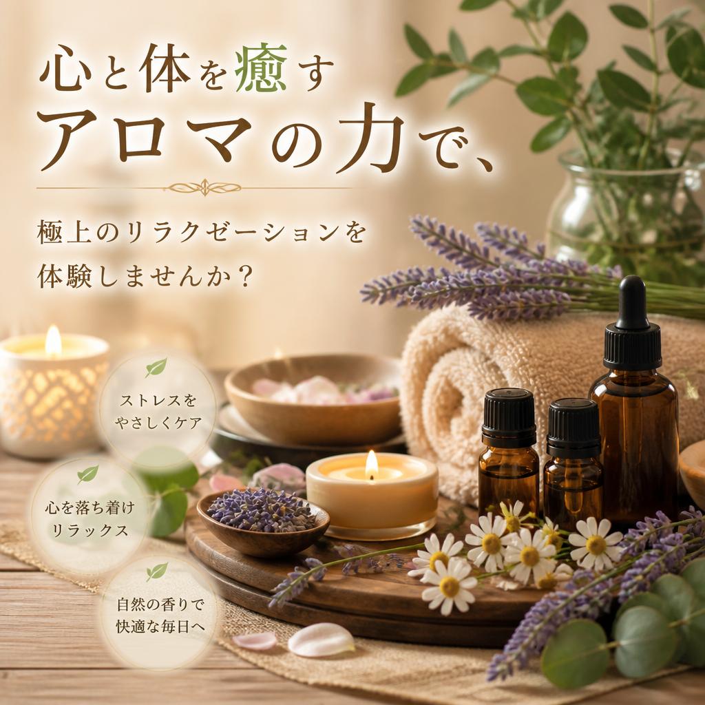 心と体を癒すアロマの力で、極上のリラクゼーションを体験しませんか？