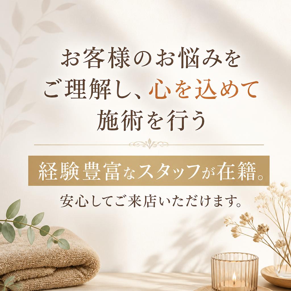 経験豊富なスタッフ