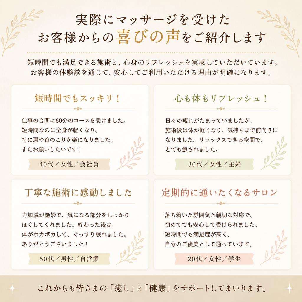お客様の声