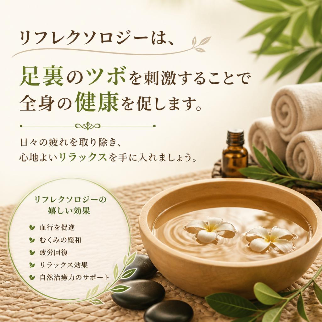 リフレクソロジーで足元からの癒しを